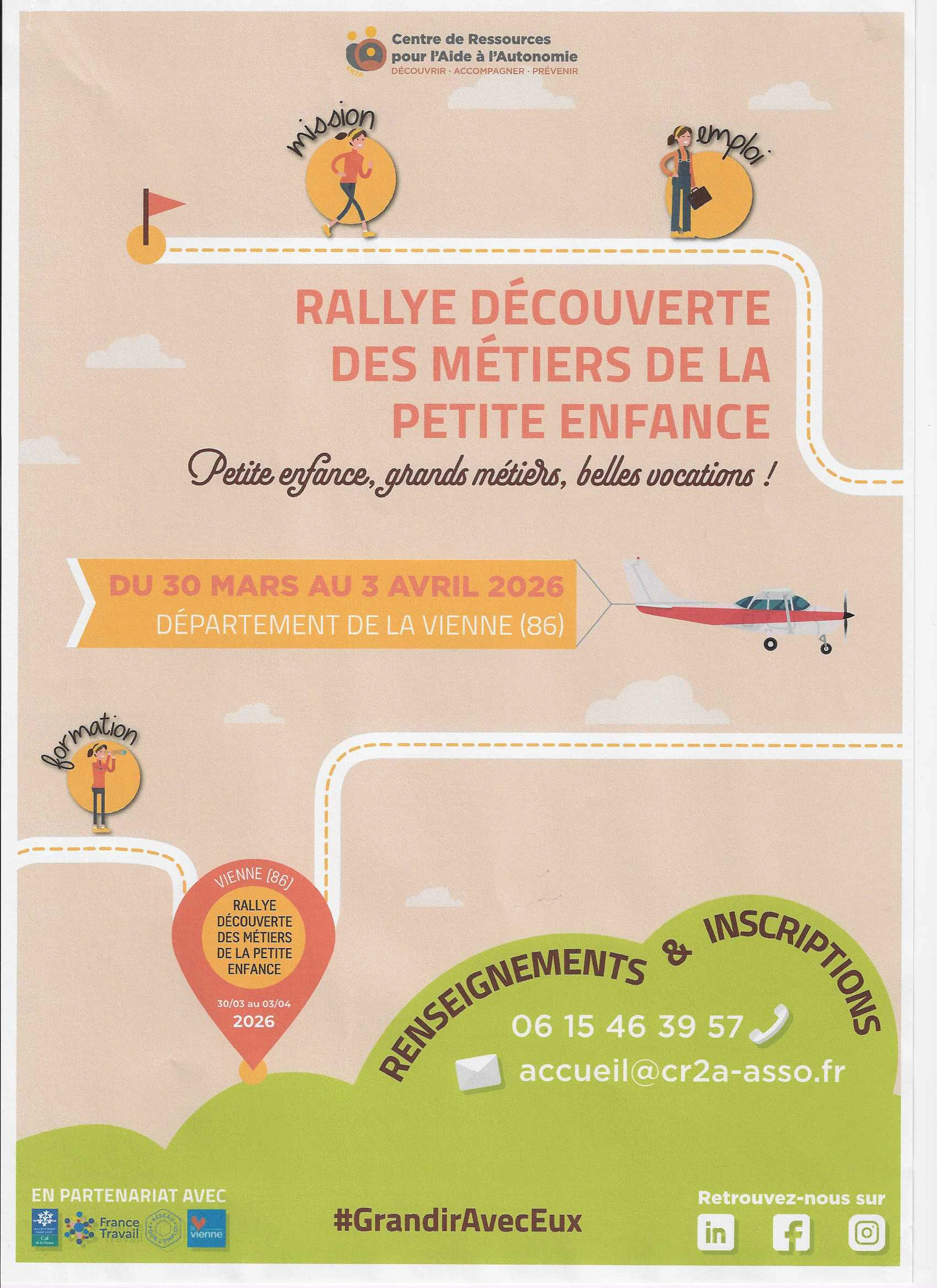 affiche rallye des métiers 2026